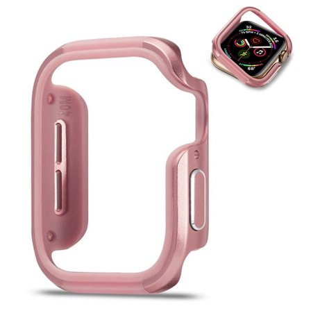 Apple Watch 40 mm aluminiumlegering + TPU-skal - Rosa
