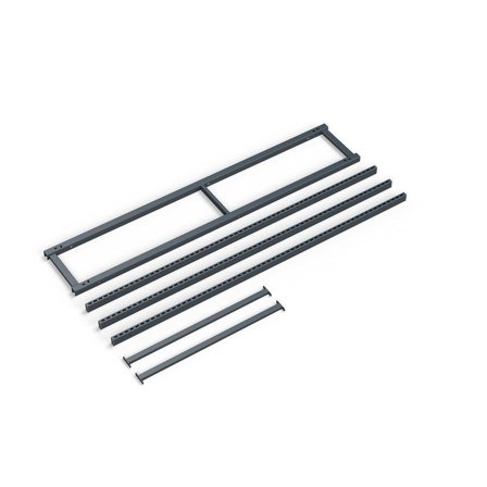 Påbyggnadsram med 3 pelare till arbetsbänk, 2000 mm