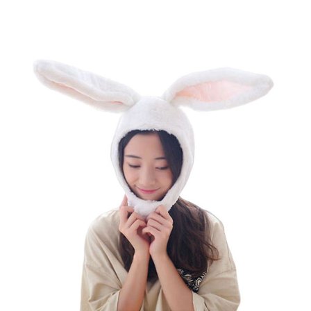 Pupun hattu korva hauska huppu naiset puku kani hattu cosplay Halloween juhlapyhä hattu