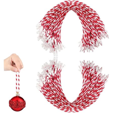 200 kappaleen pakkaus joulukoristekoukkuja painonapilla joulukuusen koristeluun, helposti lukittavat ripustimet koristeille 20 cm