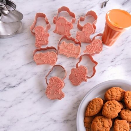 Halloween kakeformer/kakeutstikkere 16 deler