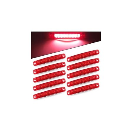 10 stk. Lateralt lys 9SMD 12-24V Superlysende side LED laterale lys for laterale posisjoner på automatisk kjørende lastebil frontlys motor