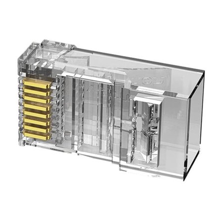 Stickpropp RJ45 CAT6 UTP Connector Vention IDDR0-100 Transparent 100 st.