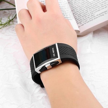 Unisex Sport Digital LED Armbåndsur Dag Dato Silikon Barn