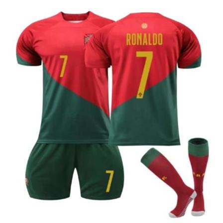 Portugal Hemma fotboll juniortröja No.7 Cristiano Ronaldo 8-9years