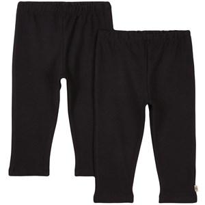 A Happy Brand 2-Pack Black Leggings 74/80 cm - Bottoms - 74/80 cm - Black