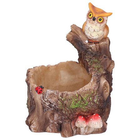 Innovativ Vandtæt Resin Plantepotte til Sukkulenter og Blomster Boligindretning Ørn på Træ