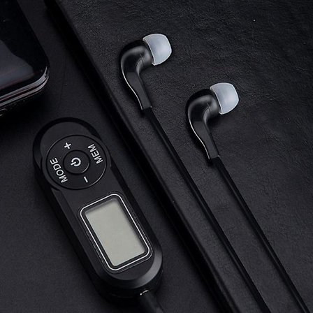 Personlig FM Walkman Radio, mini Digital Tuning Portable Radio