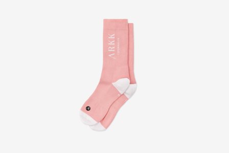 ARKK Copenhagen Damen Socken Größe 4040-42 The High Sock - Essential Powder Pink White
