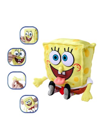 Simba Toys Spongebob Squarepants, Spongebobfeature Plush (30 Cm) - Yellow - 30 CM