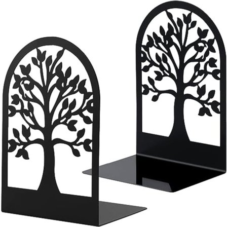 Metal Bogstøtter til Bøger (1 Par), MSDADA Ridsefri Bogstøtte