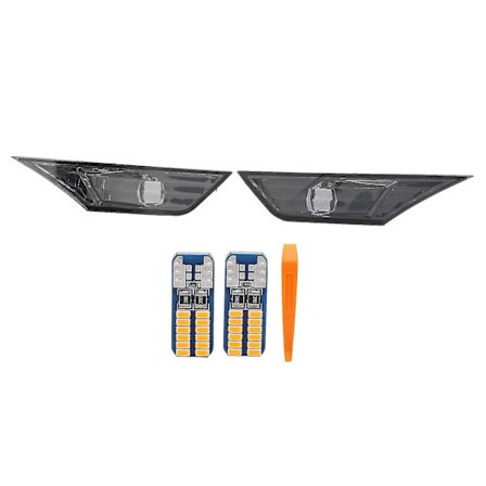 Par av sidomarkeringslampor Blinkers med LED-lampor 20559010 Ersättning för Honda Civic 2016-2021Rökig