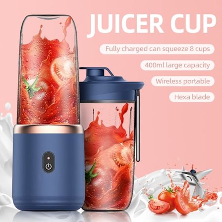 6 Smoothiemixer Blender automatisk liten elektrisk juicepress