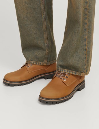 Jack & Jones Jfwqueensway Leather Boot Sn - Brown - 41