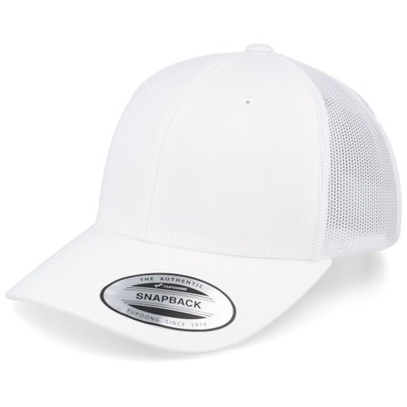 Yupoong - Blanc trucker Casquette - Kids Retro White Trucker @ Hatstore