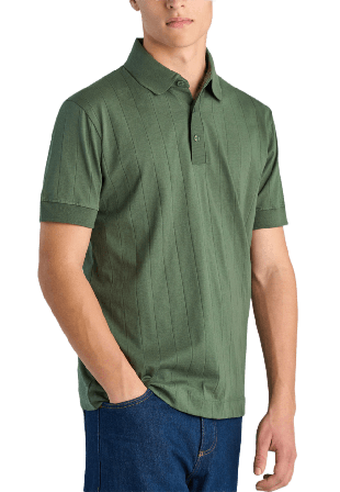 Lindbergh Needle drop Polo Överdelar Herr Grön XXL