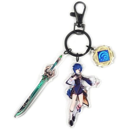 IC Genshin Impact Cosplay Akryl nyckelring tillbehör (8 x 5 cm)