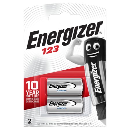 Energizer Lithium Fotobatteri 123, 3 V, 2-pakning, Elfordeling & strømforsyning