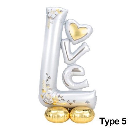 Stående Love Moon Star Cake Ljus Grattis på födelsedagen ballong