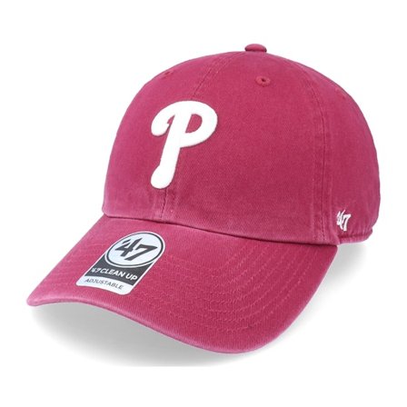47 Brand - MLB Rouge unconstructed Casquette - Philadelphia Phillies Clean Up Cardinal Dad Cap @ Hatstore