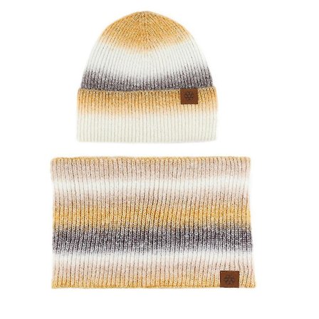 Vinterlue & Halsvarmersett - Varmt Strikket Lue & Halsvarmer