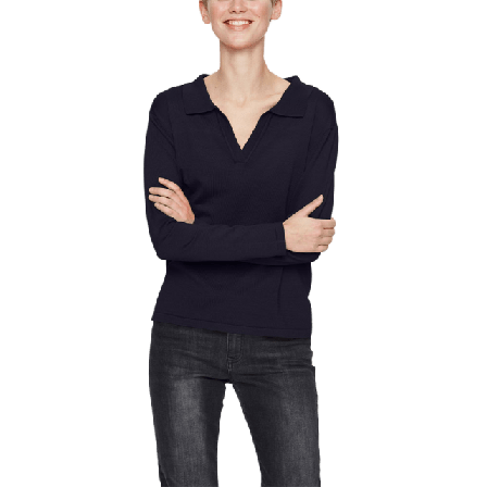 Saint Tropez MilaSZ Polo Pullover Tröjor Dam Svart M