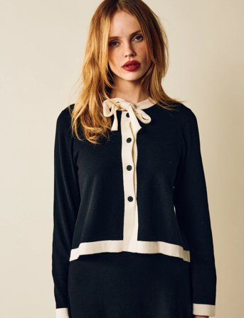 Jumperfabriken Paulie Cardigan - Black - M