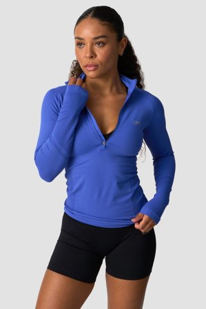 Define seamless 1/2 zip Virtual Blue
