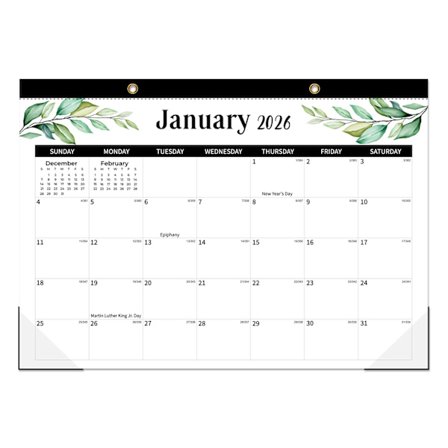 Bordkalender 2026 Vægkalender 2026 Dækker fra januar 2026 til juni 2027