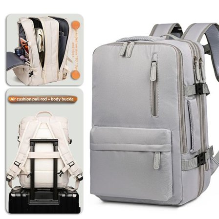 Udendørs rejseletvægtsrygsæk med stor kapacitet, high-end computerrygsæk til mænd, rygsæk til kvinder