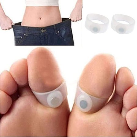 Slimming Silicone Toe Ring Fat Weight Loss Health - 4 Pieces | Provides Foot Massage | Helps Lose Weight | Reduces Ruikalucky