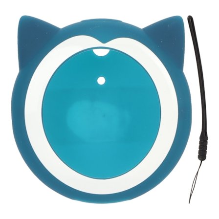 til GO Plus + Blød silikone etui Sødt komfortabelt ridsefast spilkonsol beskyttelsescover etui med håndledsrem Blå