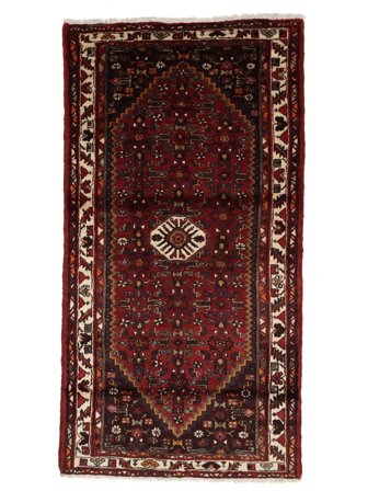 Handknuten Hamadan 98X190 Orientalisk Ullmatta Liten