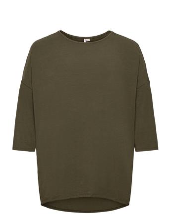 Carlamour 3/4 Top Langærmet T-shirt Grøn ONLY Carmakoma