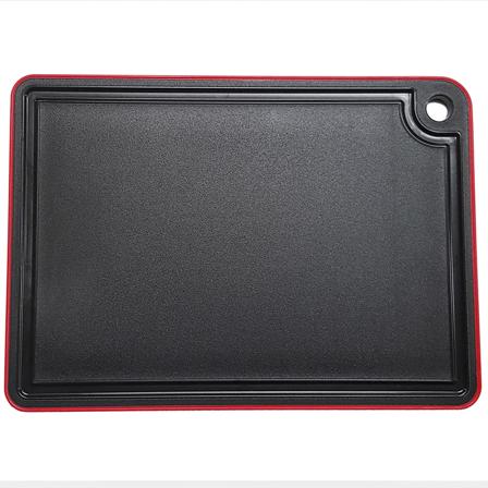 Daloplast Skærebræt, sort/rød, 35 x 25 cm - Sort og rød | KitchenOne