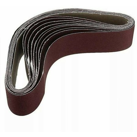 Pakke med 10 686X50Mm slibebånd 1000 Grit aluminium slibebånd til oxid slibemaskine