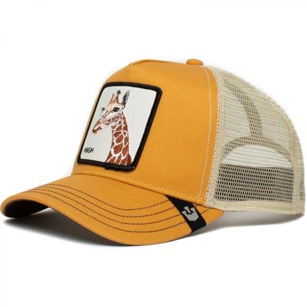 Unisex mesh lastbilshatt Square Patch cap för damer - klassisk justerbar vanlig hatt (giraff)