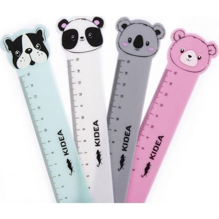 Kidea skrivunderlägg med figur i 15 cm rosa