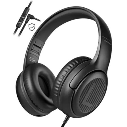 1/2/3 st AT2 Barnhörlurar Trådbundna Hörlurar för Barn med Mikrofon Over-Ear Hörlurar 3.5mm Jack Vikbar On-Ear Design för PC, Laptop