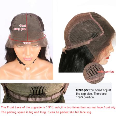 Blond 613 Wavy HD Full Spets Människohår Peruker Med Bangs Blekta knutar 13x6 Transparent Spets Front Peruk Body Wave Fringe Peruk 13x6 lace front wig