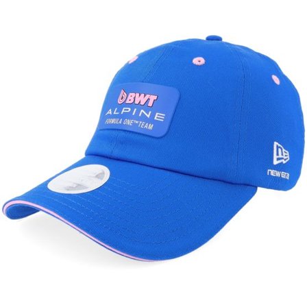 New Era - Motor Blå unconstructed Keps - Alpine F1 26 Womens Team Open Back Ponytail Royal Dad Cap @ Hatstore