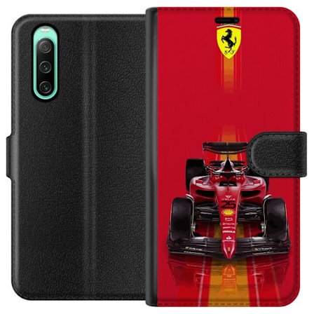 Yhteensopiva Lompakkokotelo Sony Sony Xperia 10 IV Ferrari Formula 1 -auto ikonisessa punaisessa muotoilussa urheilullisella tarkkuudella