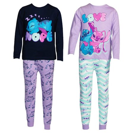 Lilo & Stitch Barn/Barn Angel Lång Pyjamas Set 5-6 År Na