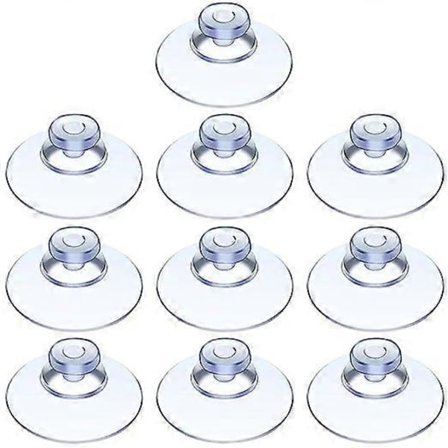 10 stk. sugekopper, glasbord-sugekop, mini-sugekop, transparente sugekopper, små sugekopper, til forskellige formål