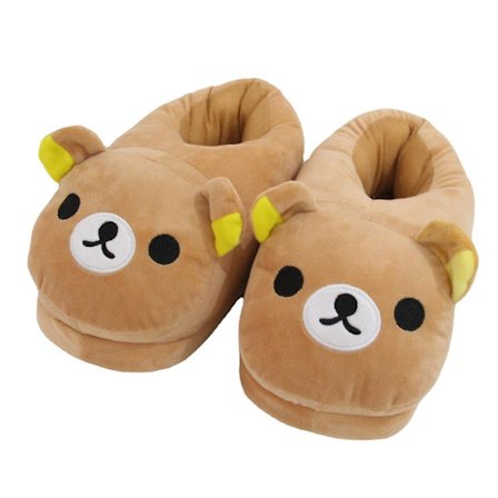 Rilakkuma Tassut Unisex Aikuisille Sisätiloihin Pehmolelut Kengät Eu35-42