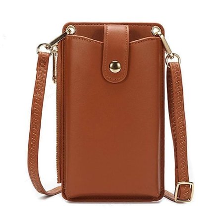 Axelväska för damer med mobiltelefonfack och praktisk stativfunktion för shopping