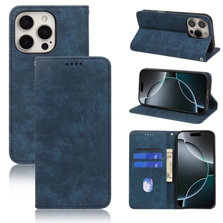 Etui til iPhone15 blå storm genopstår magnetisk skin