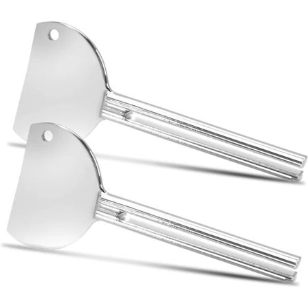 2 st tubklämmor, tubpress för tandkräm, färgtuber, krämer, senap, tubvridare, klämma för badrum och kök, rostfri aluminiumlegering