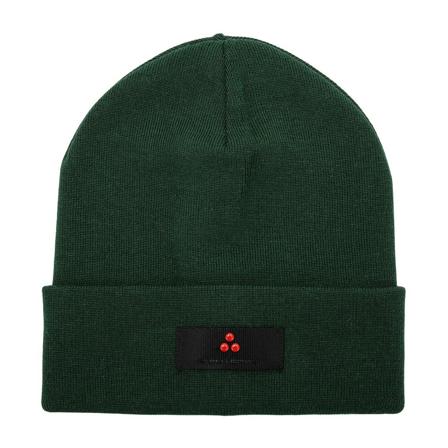 Peuterey Wool blend knitted Hoed with logo , Groen , Heren , Maat: L Hoeden