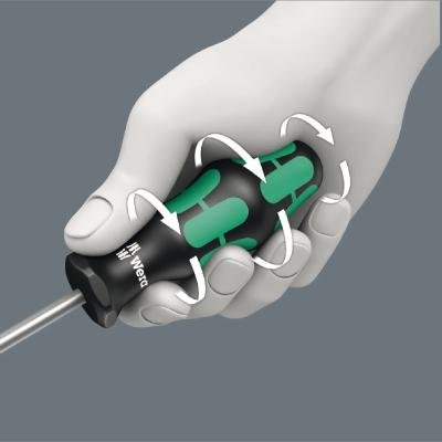Wera 334/6 Kraftform Plus Lasertip skrutrekkersett